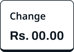 A totals stat card showing change