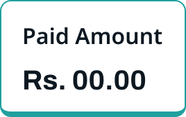 A totals stat card showing paid amount